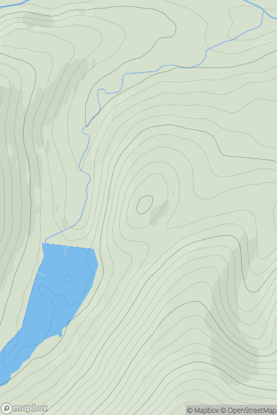 Thumbnail image for Black Hill [Central Scotland from Dumbarton to Montrose] [NN966044] showing contour plot for surrounding peak